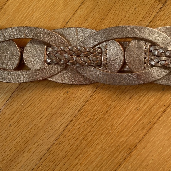 NWT Anthropologie leather rose gold belt - Picture 4 of 7